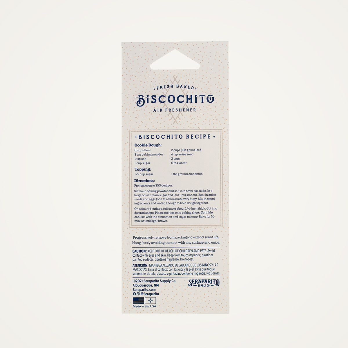 Biscochito Air Freshener