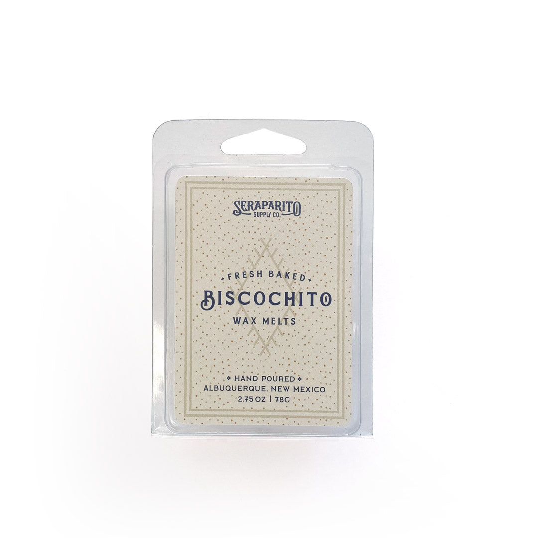 Front image of Biscochito Wax melts scented as biscochito cookies